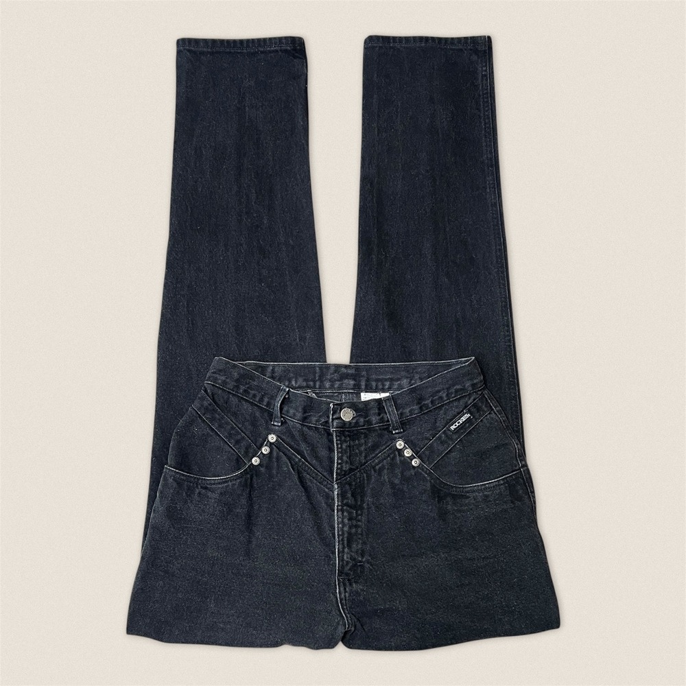 Vintage Western Rockies Rocky‎ Mountain Relaxed Black Jeans 32/13- Size 28 x 36